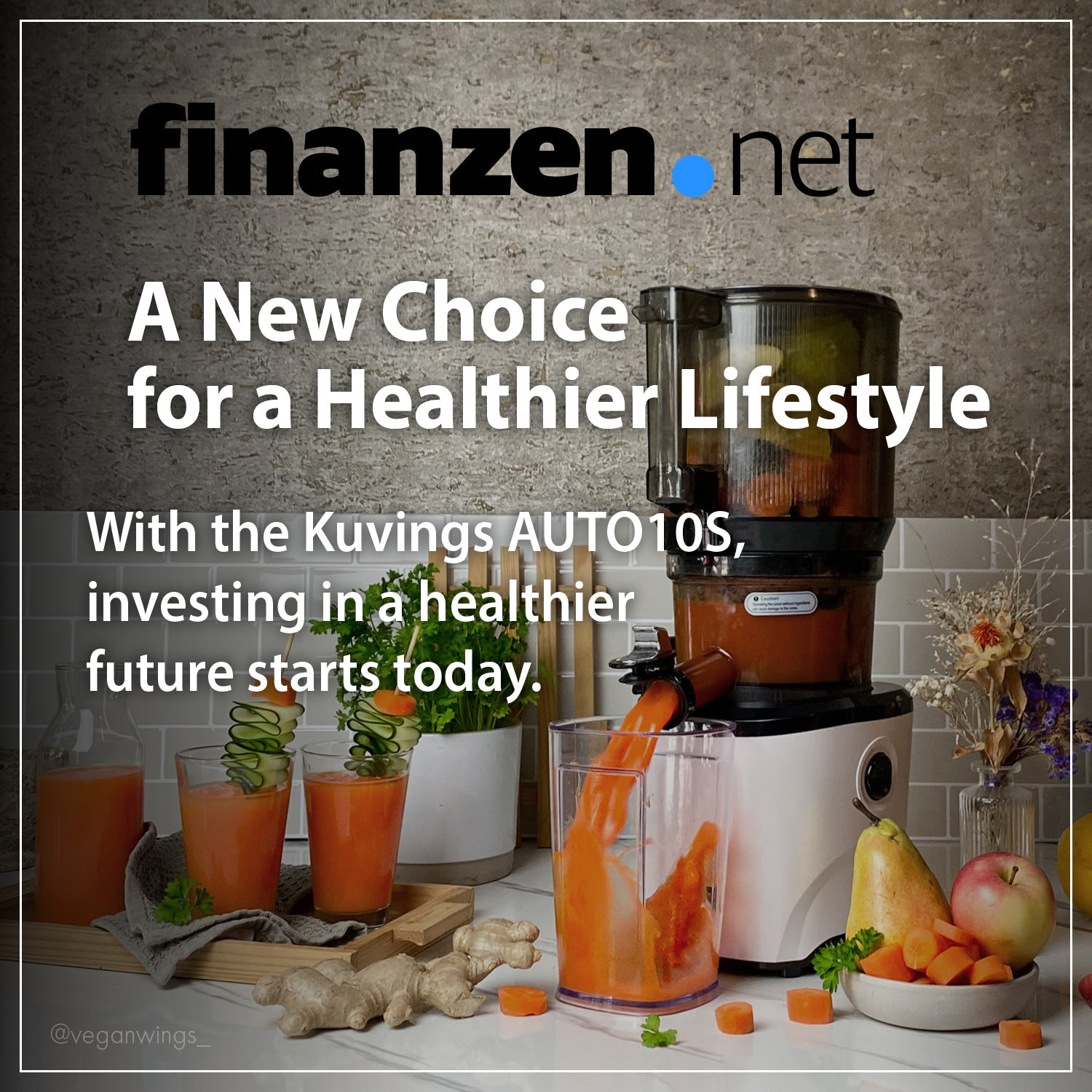 ข่าวเยอรมัน Finanzen เน้นย้ำว่า Kuvings เป็น 'ทางเลือกใหม่สำหรับไลฟ์สไตล์ที่ดีต่อสุขภาพยิ่งขึ้น'