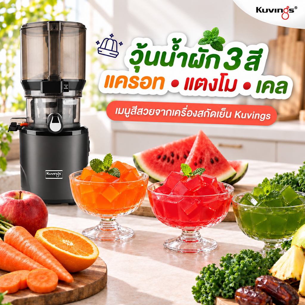 สูตรน้ำสกัดเย็น "ฝรั่ง x แอปเปิ้ลเขียว" เติมความสดชื่น รสเปรี้ยวอมหวาน ดื่มง่ายได้ทุกวัน